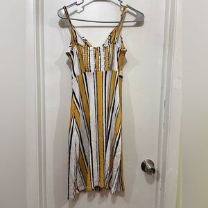 Striped Yellow and Black Dress